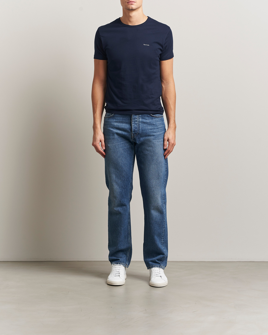 Herre | T-Shirts | Paul Smith | 3-Pack Crew Neck T-Shirt White/Black/Light Blue