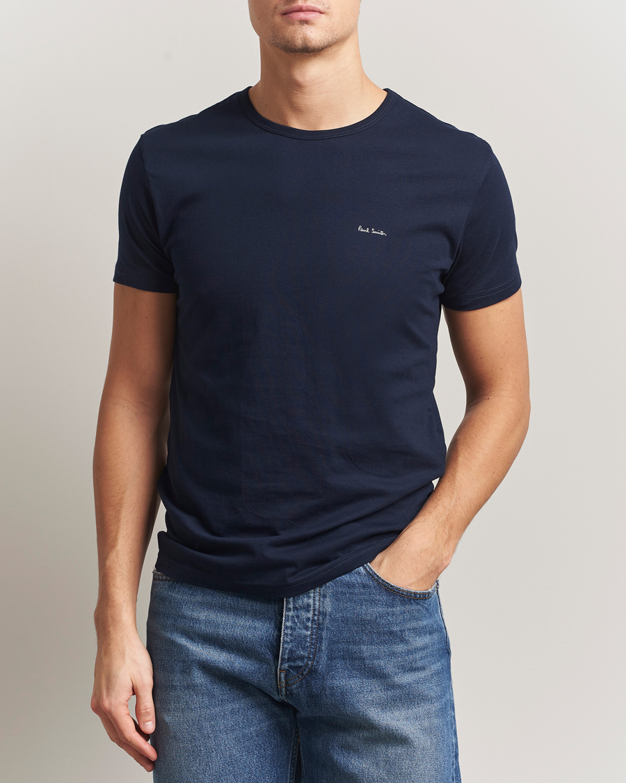 Herre | T-Shirts | Paul Smith | 3-Pack Crew Neck T-Shirt White/Black/Light Blue