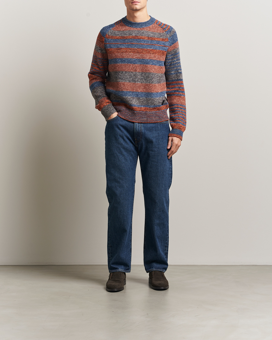 Herre | Gensere | PS Paul Smith | Wool Knitted Striped Sweater Red Multi