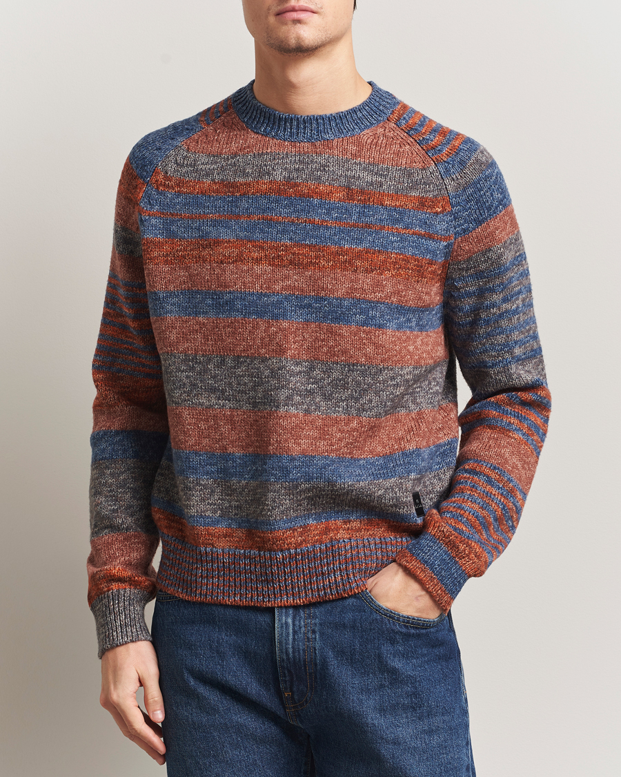 Herre | Gensere | PS Paul Smith | Wool Knitted Striped Sweater Red Multi