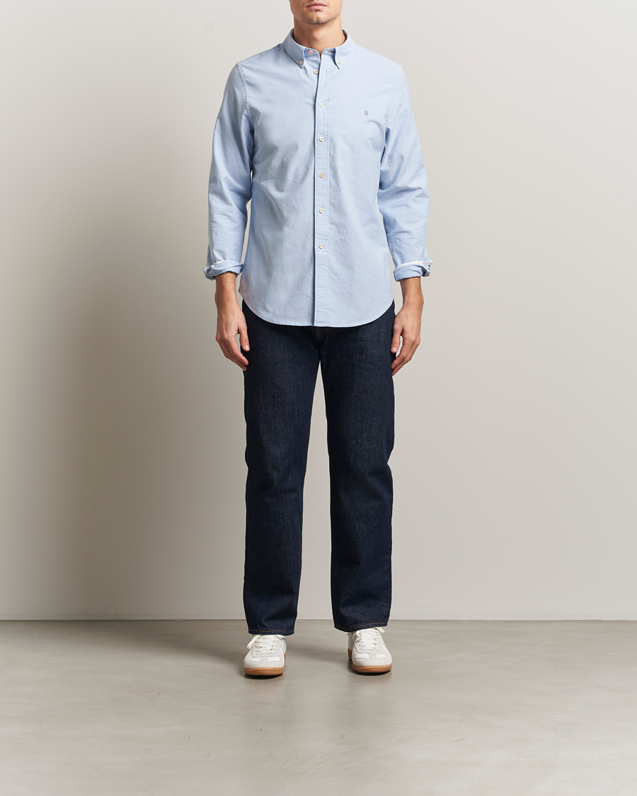 Herre | Skjorter | PS Paul Smith | Tailored Fit Embroidered Oxford Shirt Light Blue