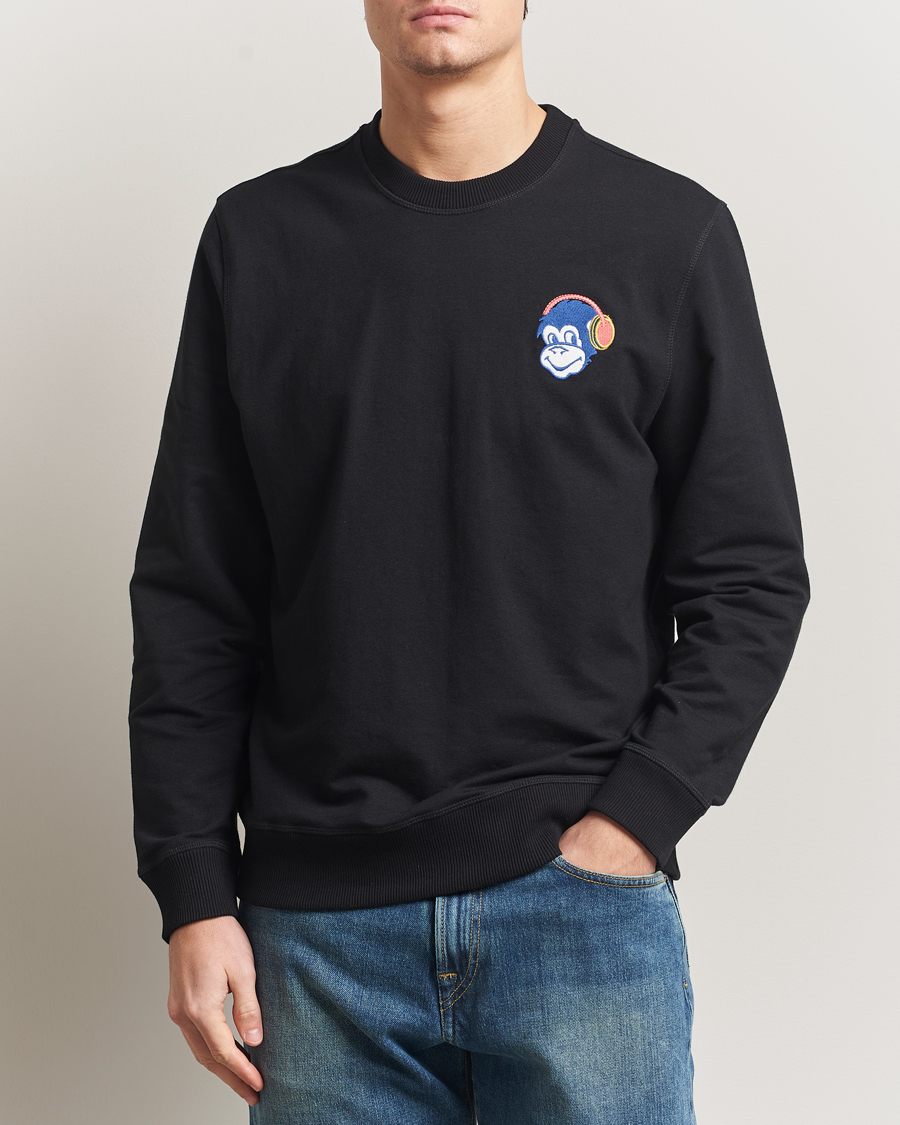 Herre | Gensere | PS Paul Smith | Monkey Headphone Printed Sweatshirt Black