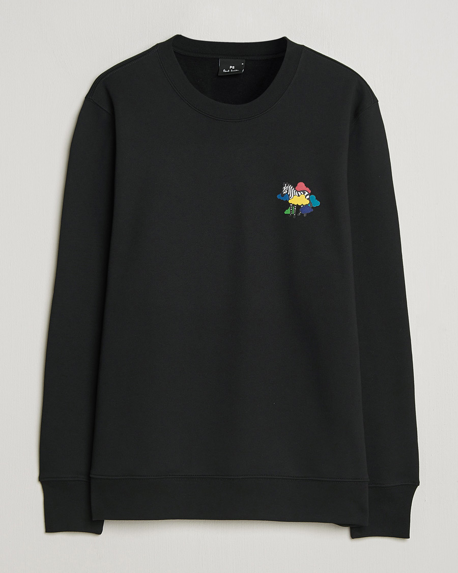 Herre | Gensere | PS Paul Smith | Cloud Zebra Printed Sweatshirt Black