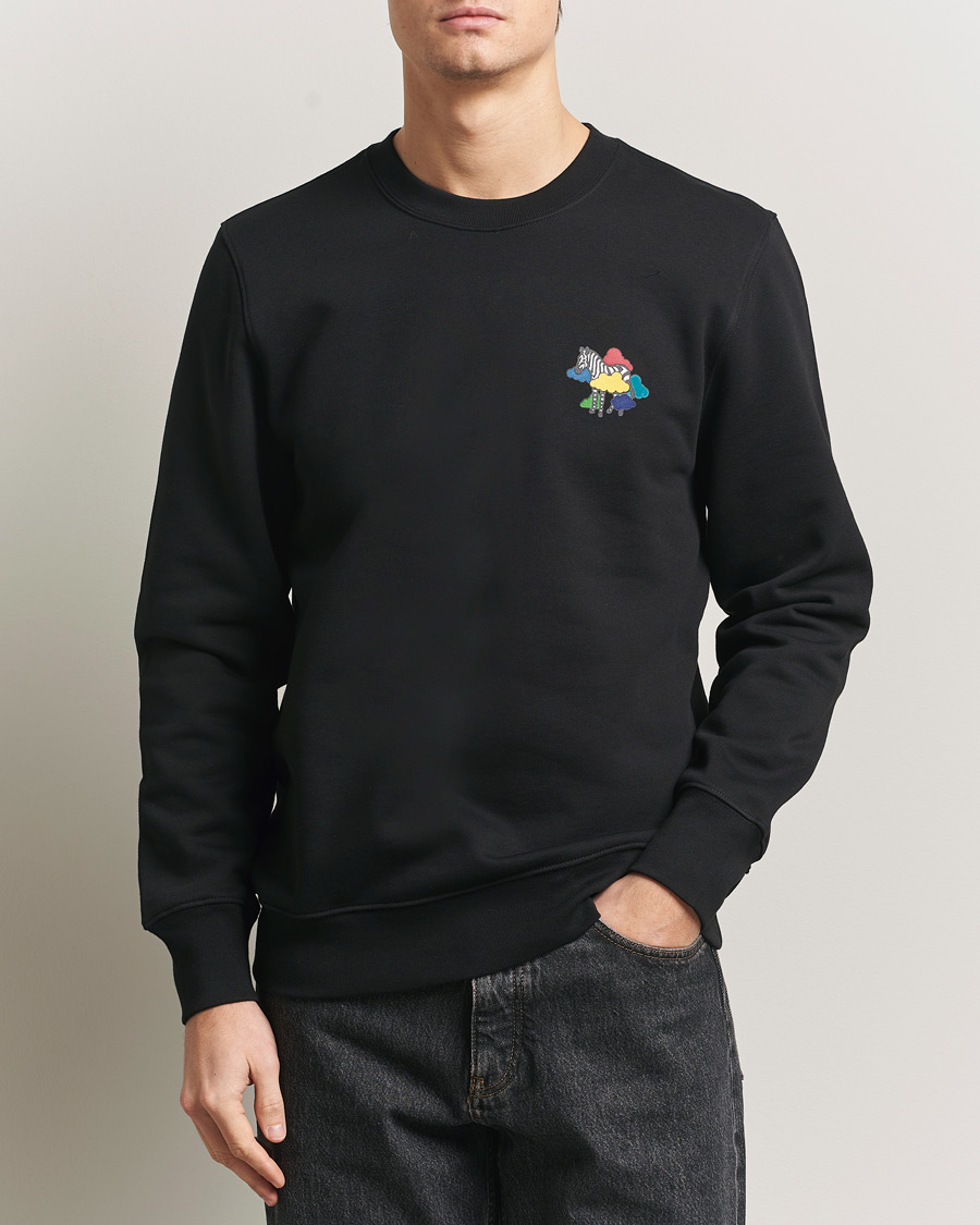 Herre | Gensere | PS Paul Smith | Cloud Zebra Printed Sweatshirt Black