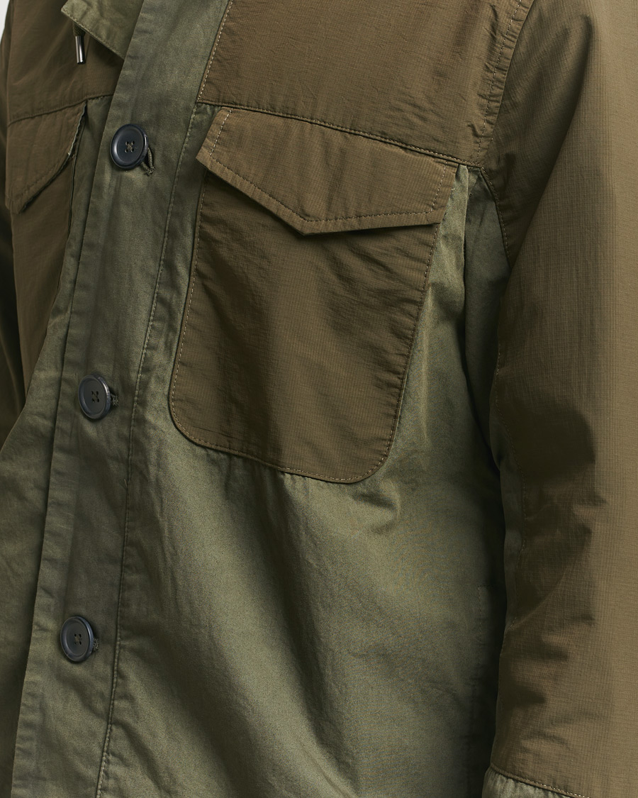 Herre | Jakker | PS Paul Smith | Cotton Ripstop Hooded Jacket Dark Green