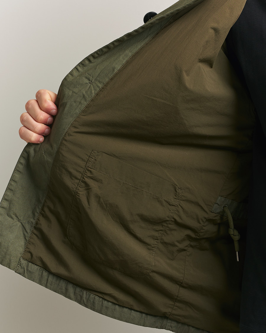 Herre | Jakker | PS Paul Smith | Cotton Ripstop Hooded Jacket Dark Green