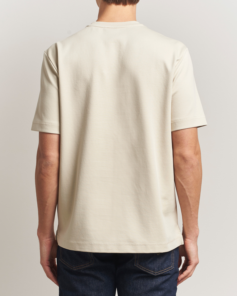 Herre | T-Shirts | PS Paul Smith | Casual Fit Happy T-Shirt Ecru