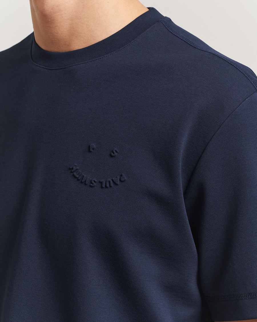 Herre | T-Shirts | PS Paul Smith | Casual Fit Happy T-Shirt Navy