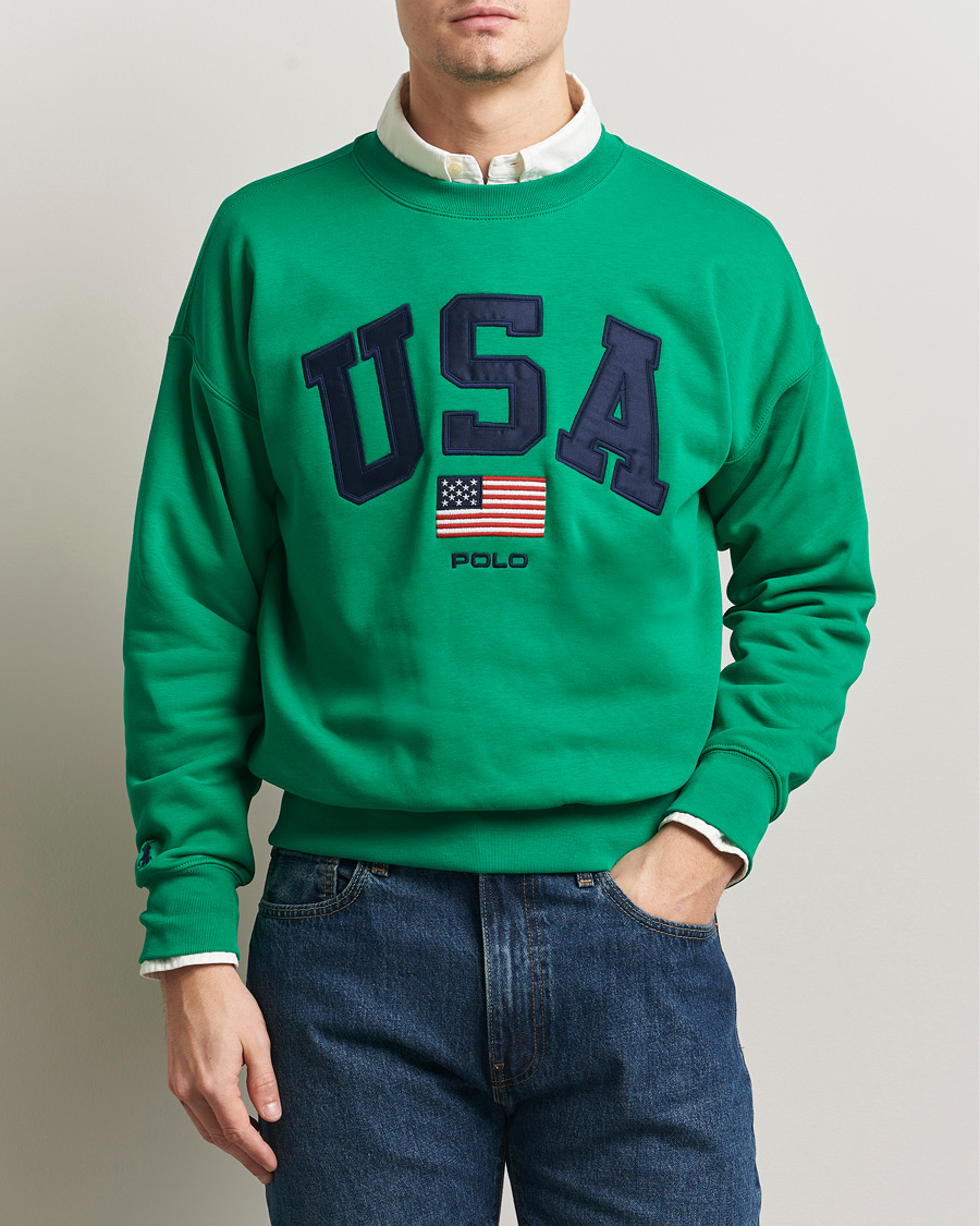Herre | Gensere | Polo Ralph Lauren | USA Sweatshirt Billiard Green