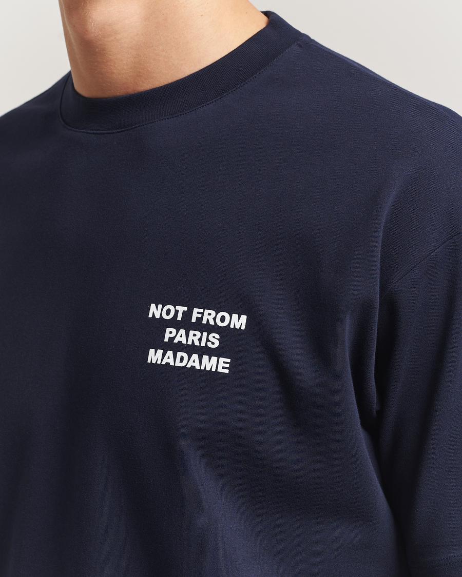 Herre | T-Shirts | Drôle de Monsieur | Slogan T-Shirt Navy