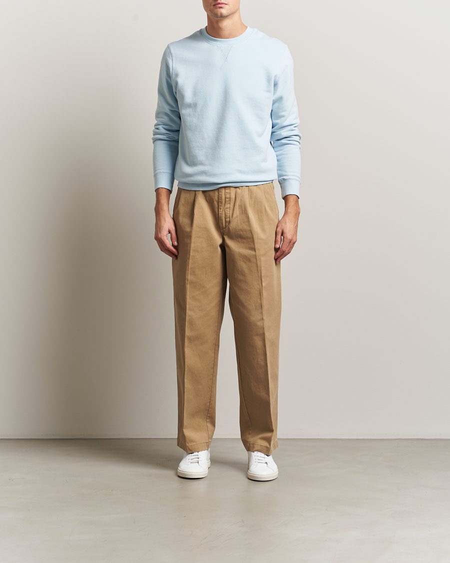 Herre | Gensere | Sunspel | Loopback Sweatshirt Frost Blue