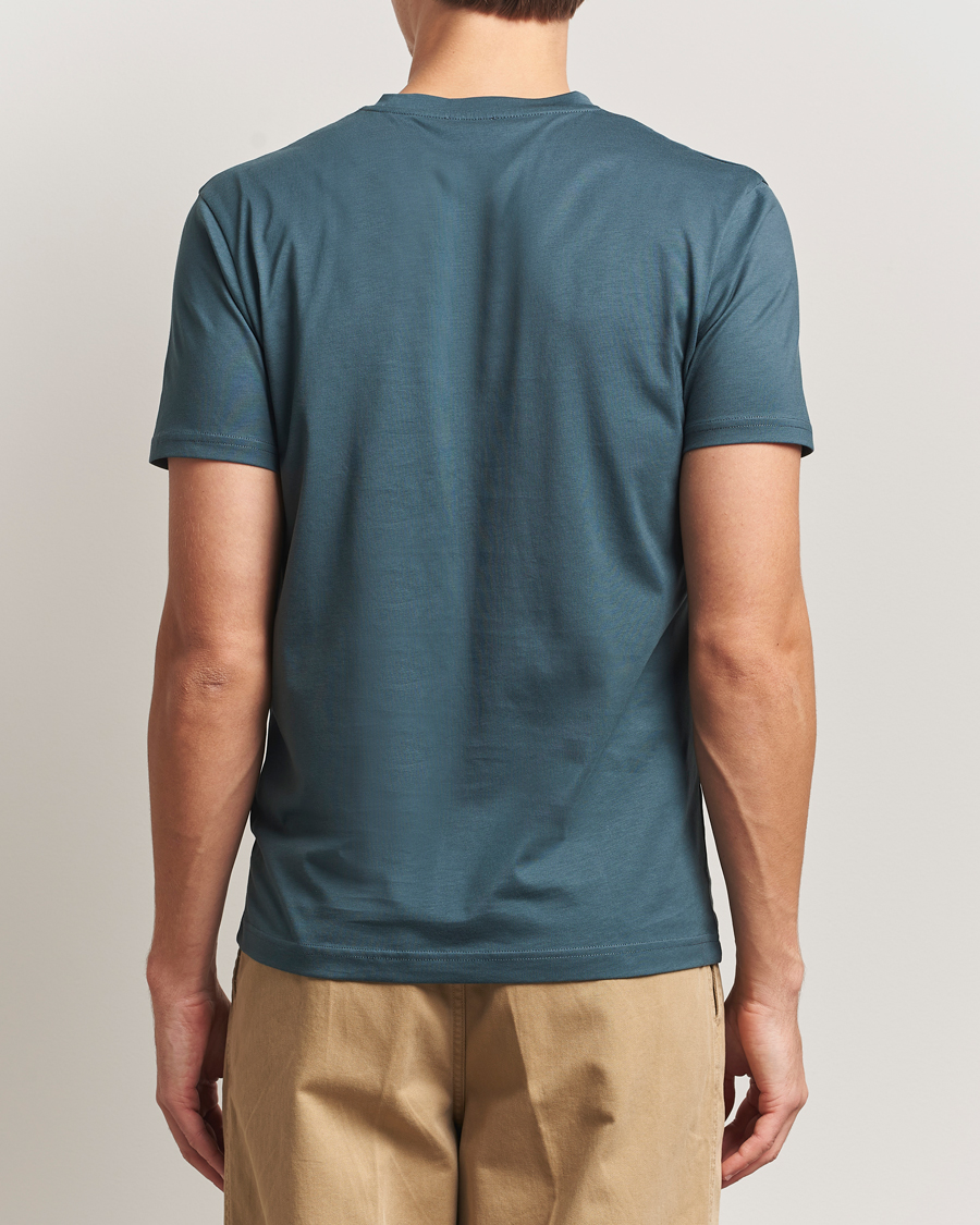 Herre | T-Shirts | Sunspel | Riviera Midweight T-Shirt Dark Petrol