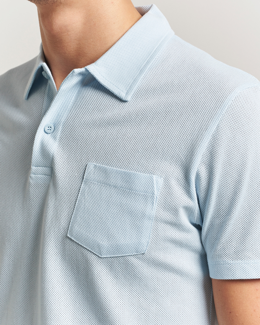 Herre | Pikéer | Sunspel | Riviera Polo Shirt Frost Blue