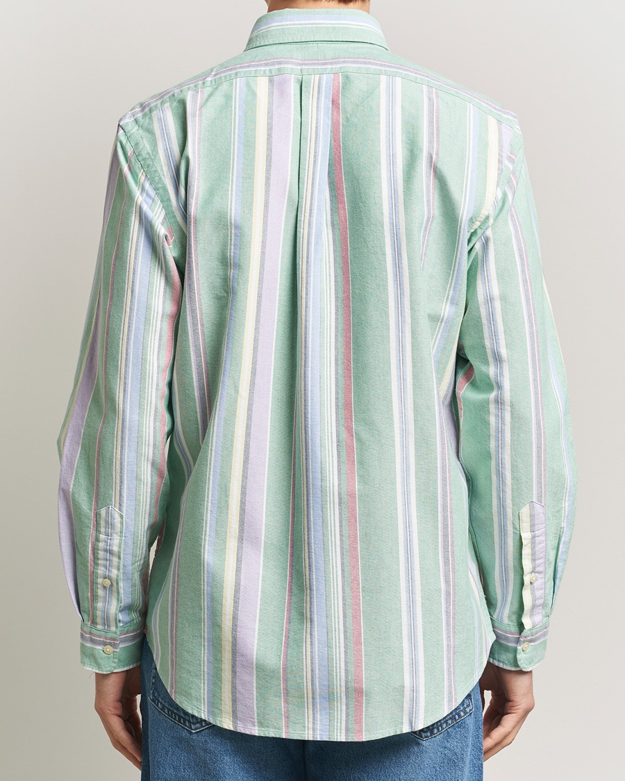 Herre | Skjorter | Polo Ralph Lauren | Custom Fit Oxford Checked Shirt Green/Purple