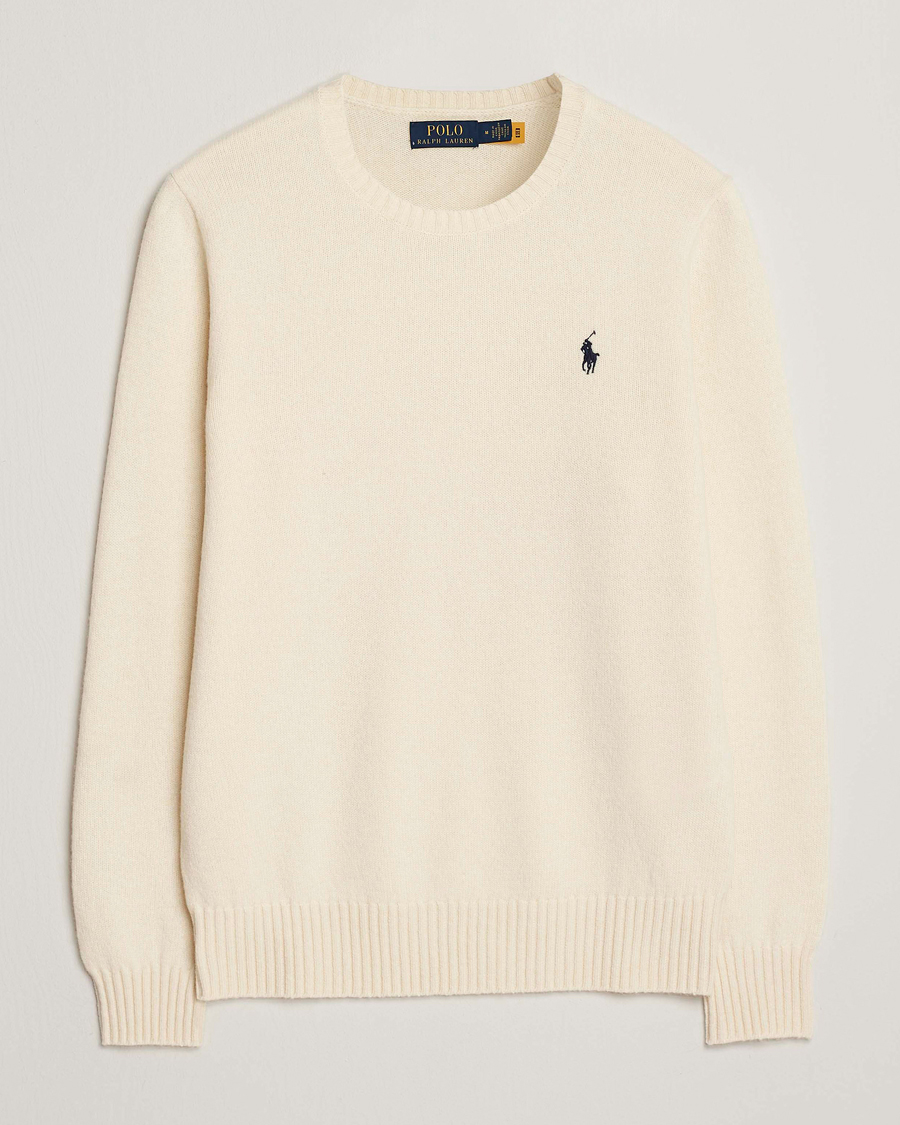 Herre | Dressjakker | Polo Ralph Lauren | Wool/Cashmere Crew Neck Andover Cream