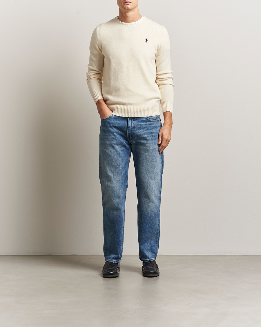 Herre | Dressjakker | Polo Ralph Lauren | Wool/Cashmere Crew Neck Andover Cream