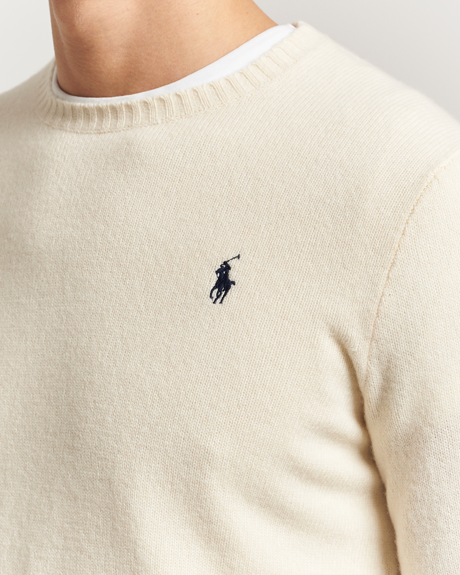 Herre | Dressjakker | Polo Ralph Lauren | Wool/Cashmere Crew Neck Andover Cream