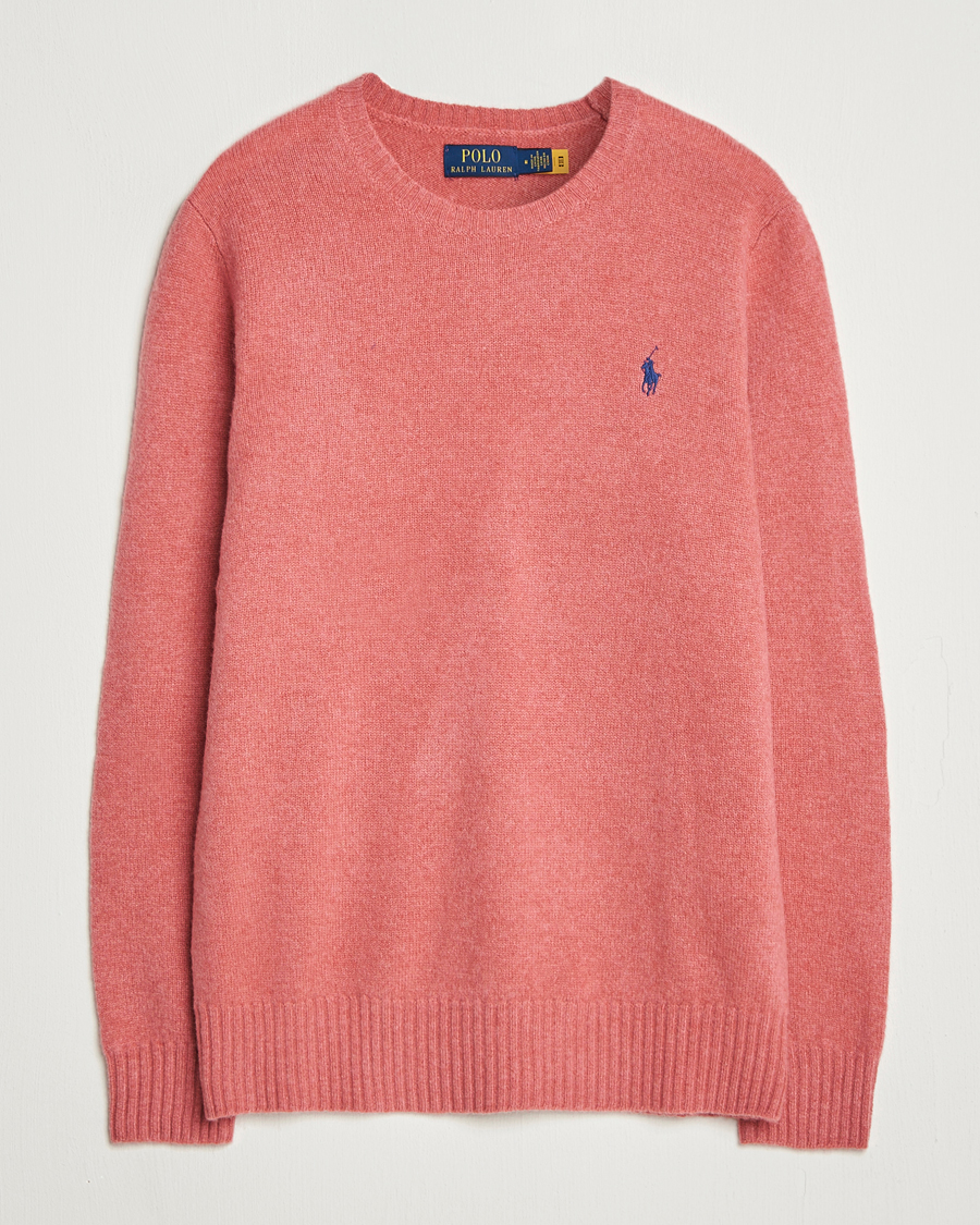 Herre | Gensere | Polo Ralph Lauren | Wool/Cashmere Crew Neck Strawberry Gelato