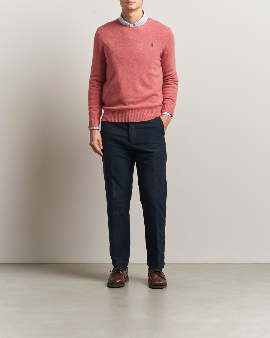 Herre | Gensere | Polo Ralph Lauren | Wool/Cashmere Crew Neck Strawberry Gelato