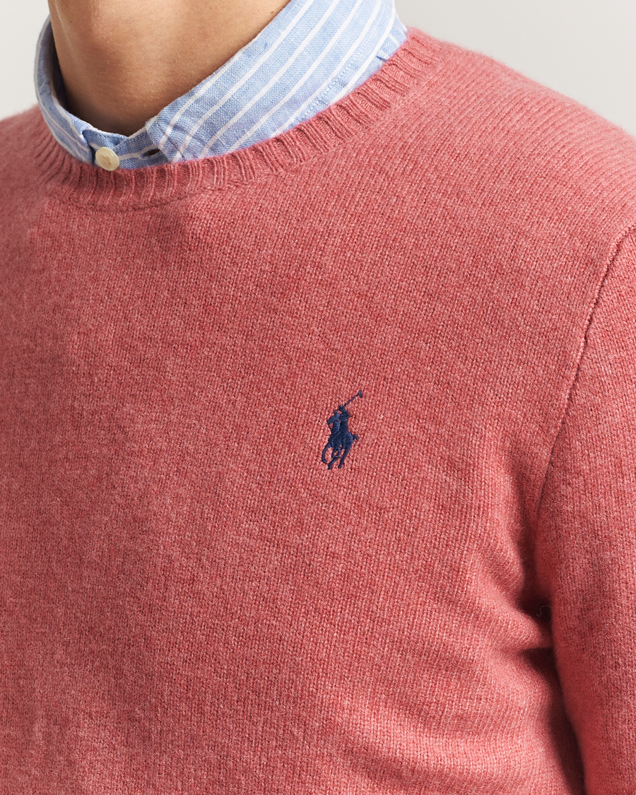 Herre | Gensere | Polo Ralph Lauren | Wool/Cashmere Crew Neck Strawberry Gelato