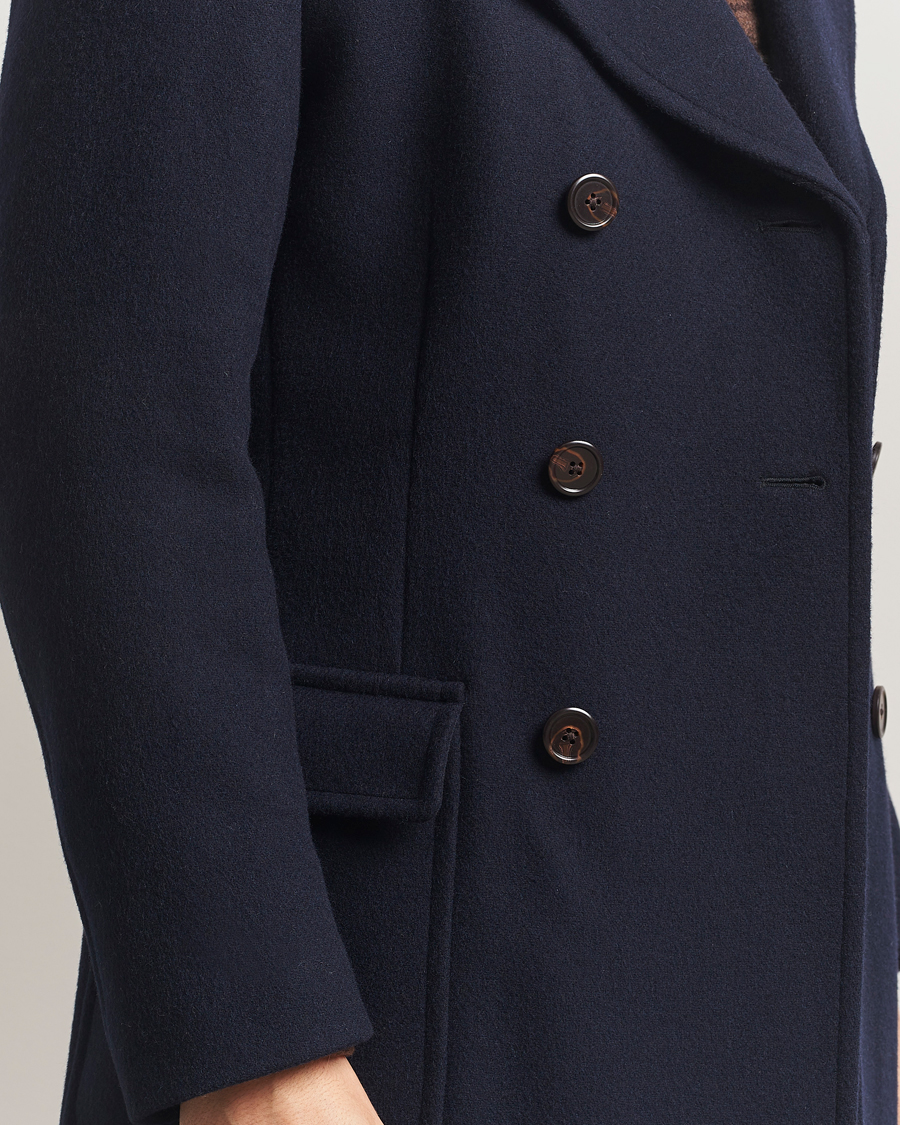 Herre | Jakker | Polo Ralph Lauren | Double Breasted Top Wool Coat Navy
