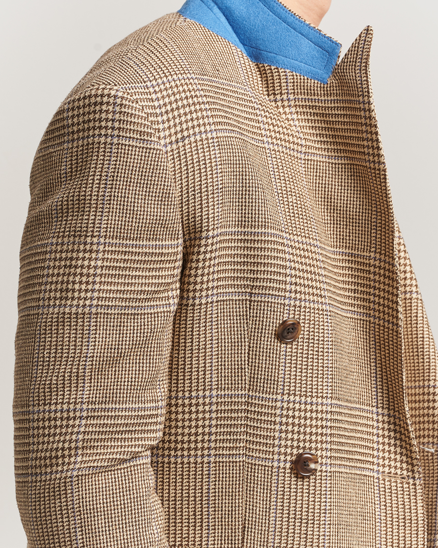 Herre | Dressjakker | Polo Ralph Lauren | DB Wool Prince of Wales Blazer Sand/Brown