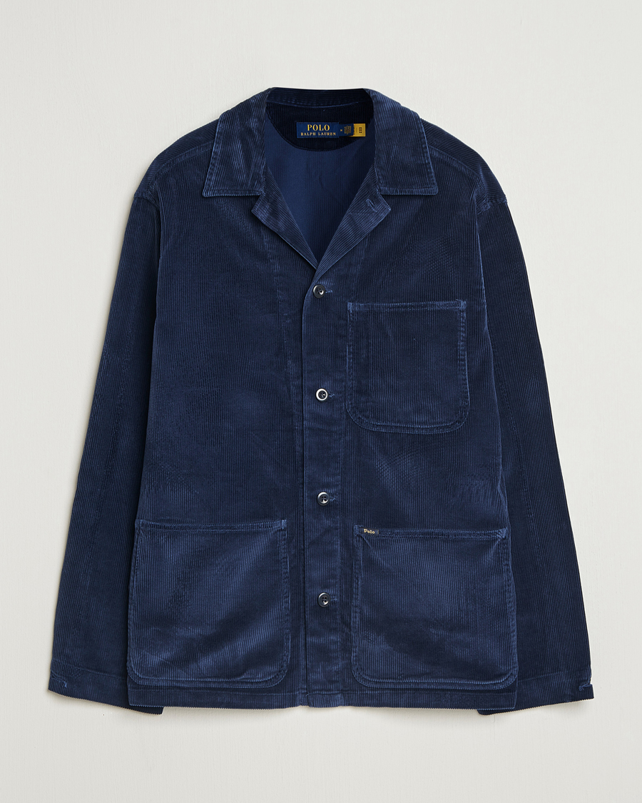 Herre | Skjorter | Polo Ralph Lauren | Corduroy 10W Overshirt Newport Navy