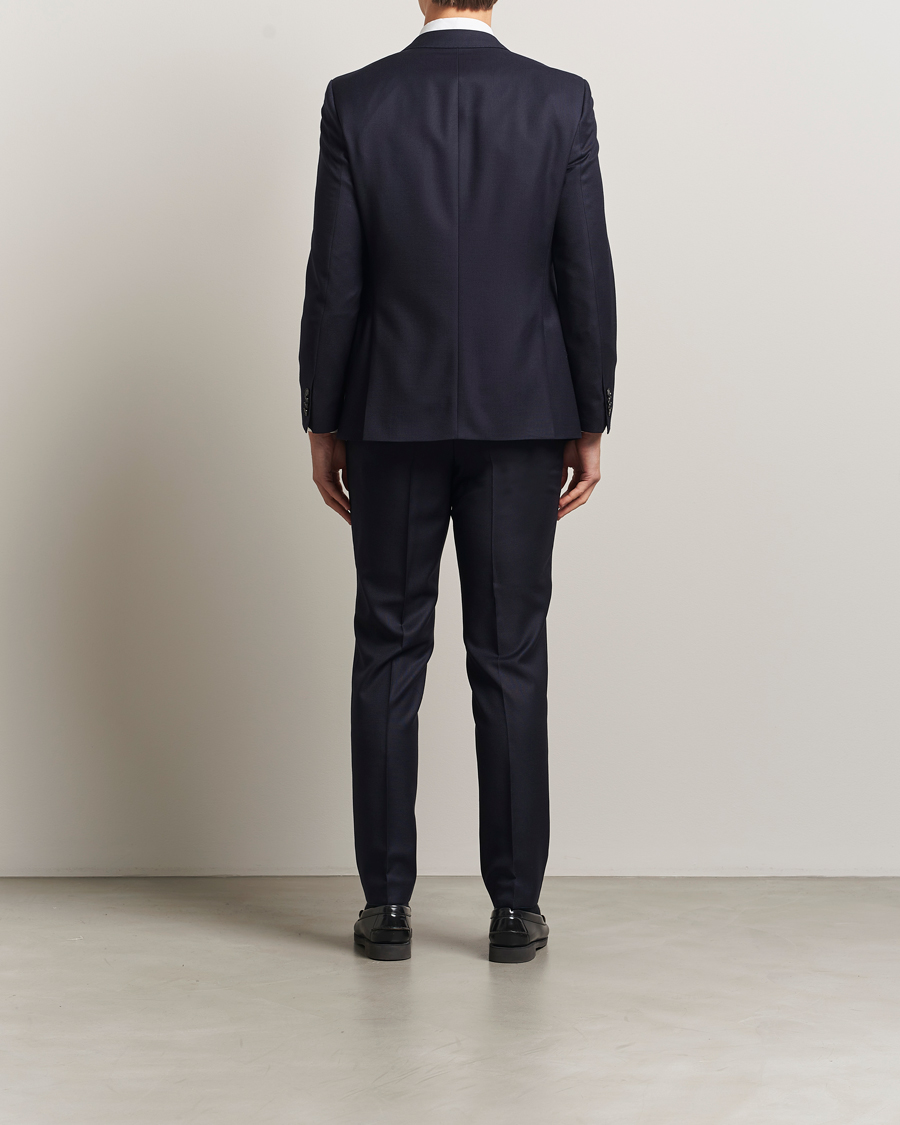 Herre | Dresser | BOSS BLACK | Huge Structured Wool Suit Dark Blue