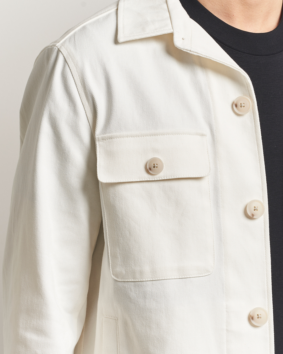 Herre | Skjorter | BOSS BLACK | Carper Cotton Twill Overshirt Natural