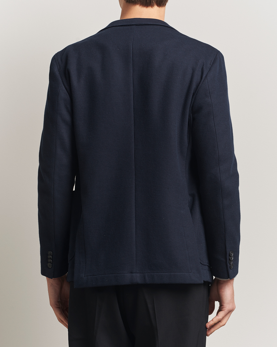 Herre | Dressjakker | BOSS BLACK | Hanry Jersey Double Breasted Blazer Dark Blue