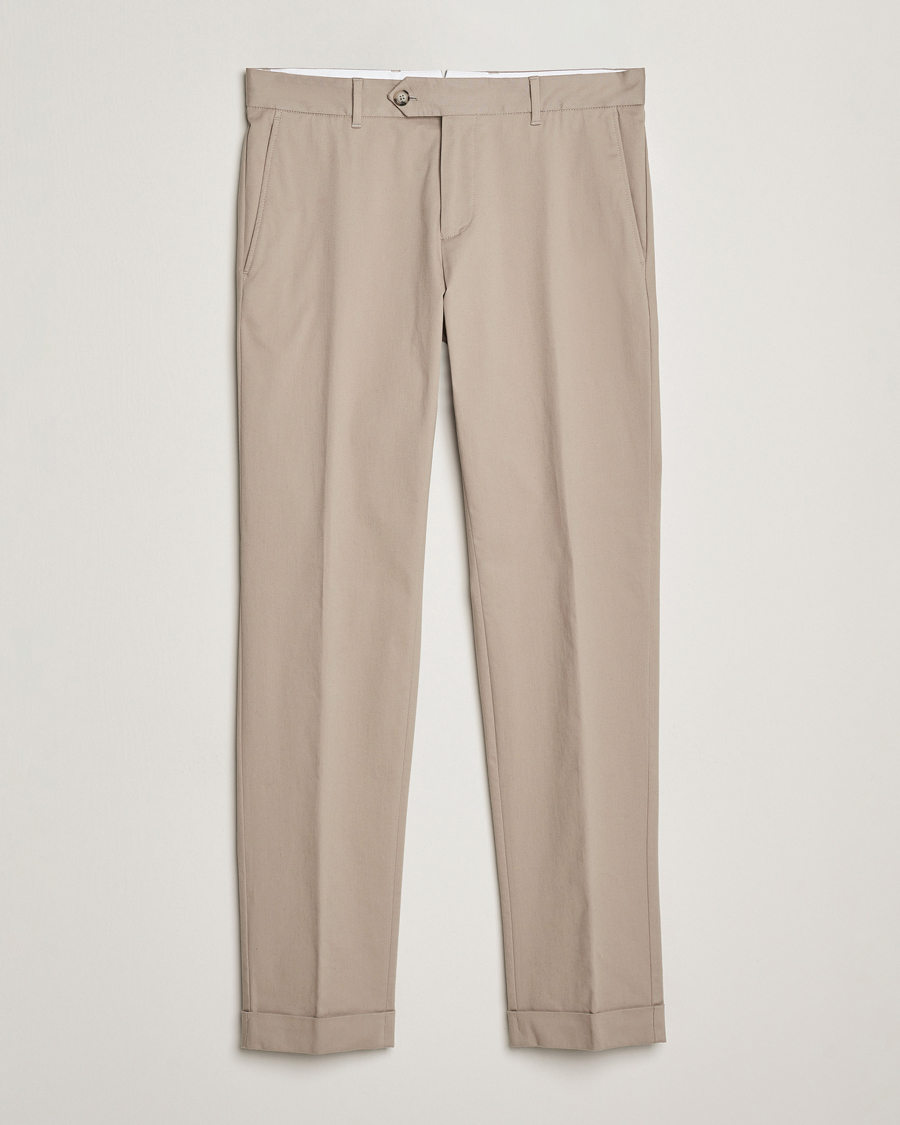 Herre | Bukser | BOSS BLACK | Genius Cotton Trousers Beige