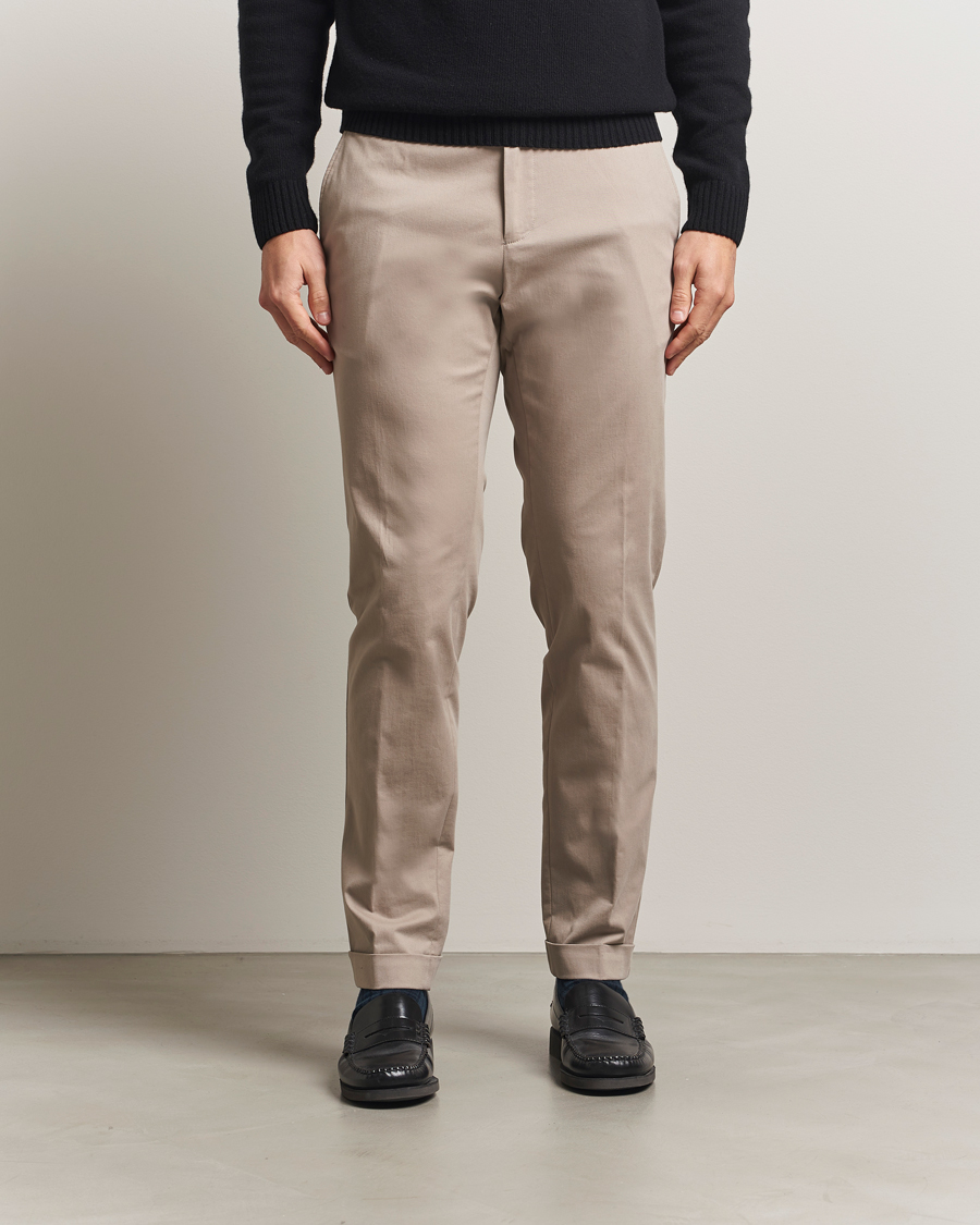 Herre | Bukser | BOSS BLACK | Genius Cotton Trousers Beige