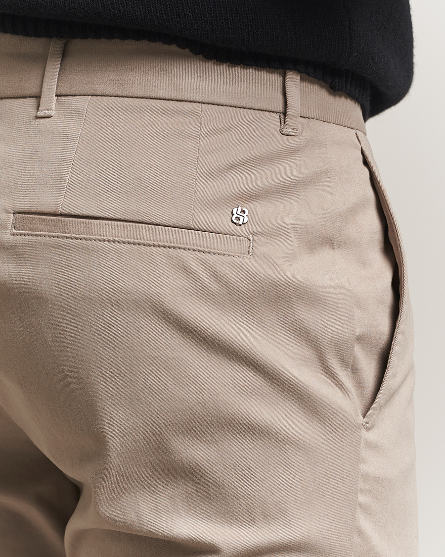 Herre | Bukser | BOSS BLACK | Genius Cotton Trousers Beige