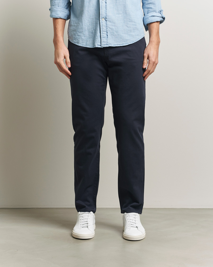 Herre | Bukser | BOSS BLACK | Re.Maine Cotton 5-Pocket Pants Dark Blue