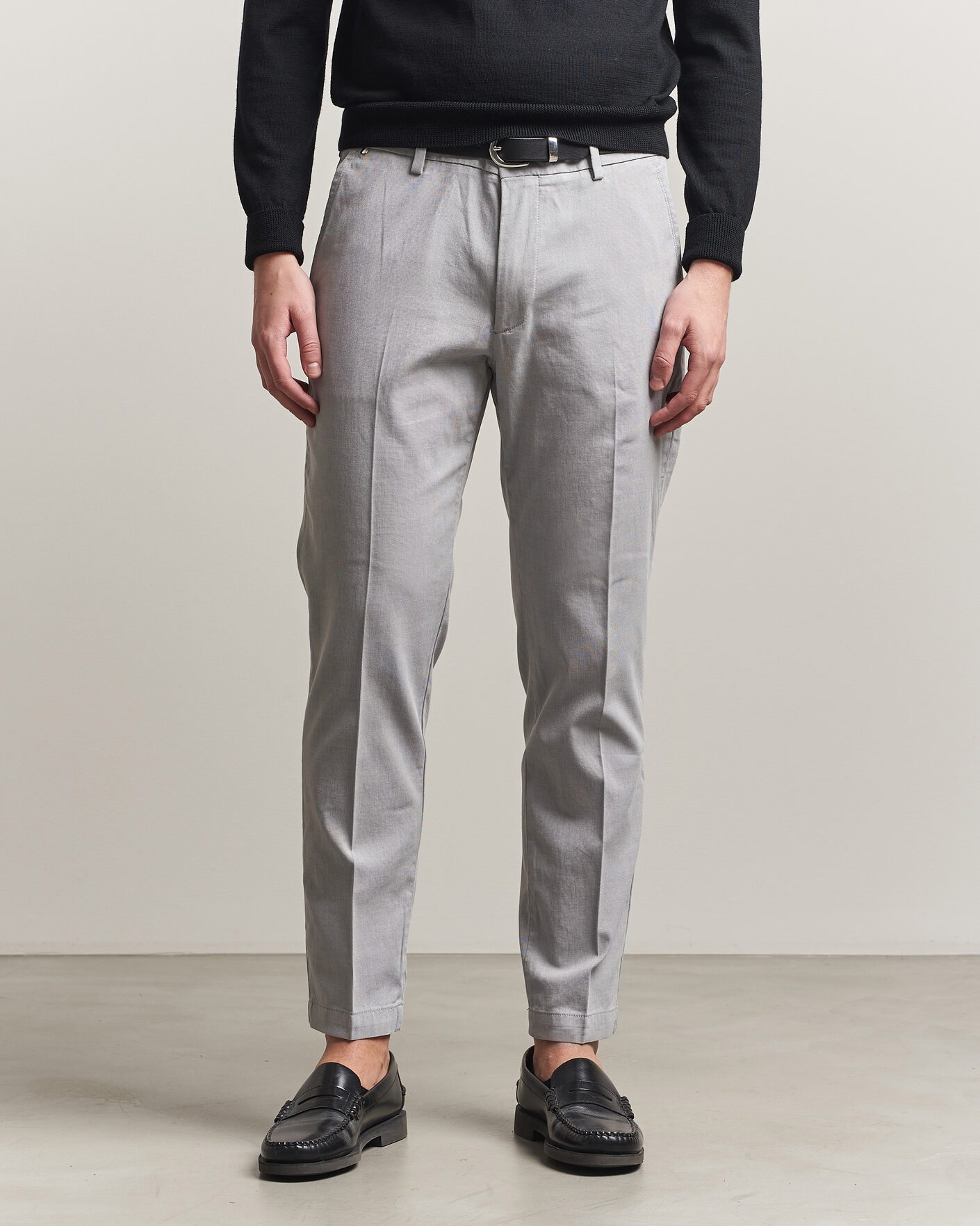 Herre | Bukser | BOSS BLACK | Kaiton Structured Chinos Silver