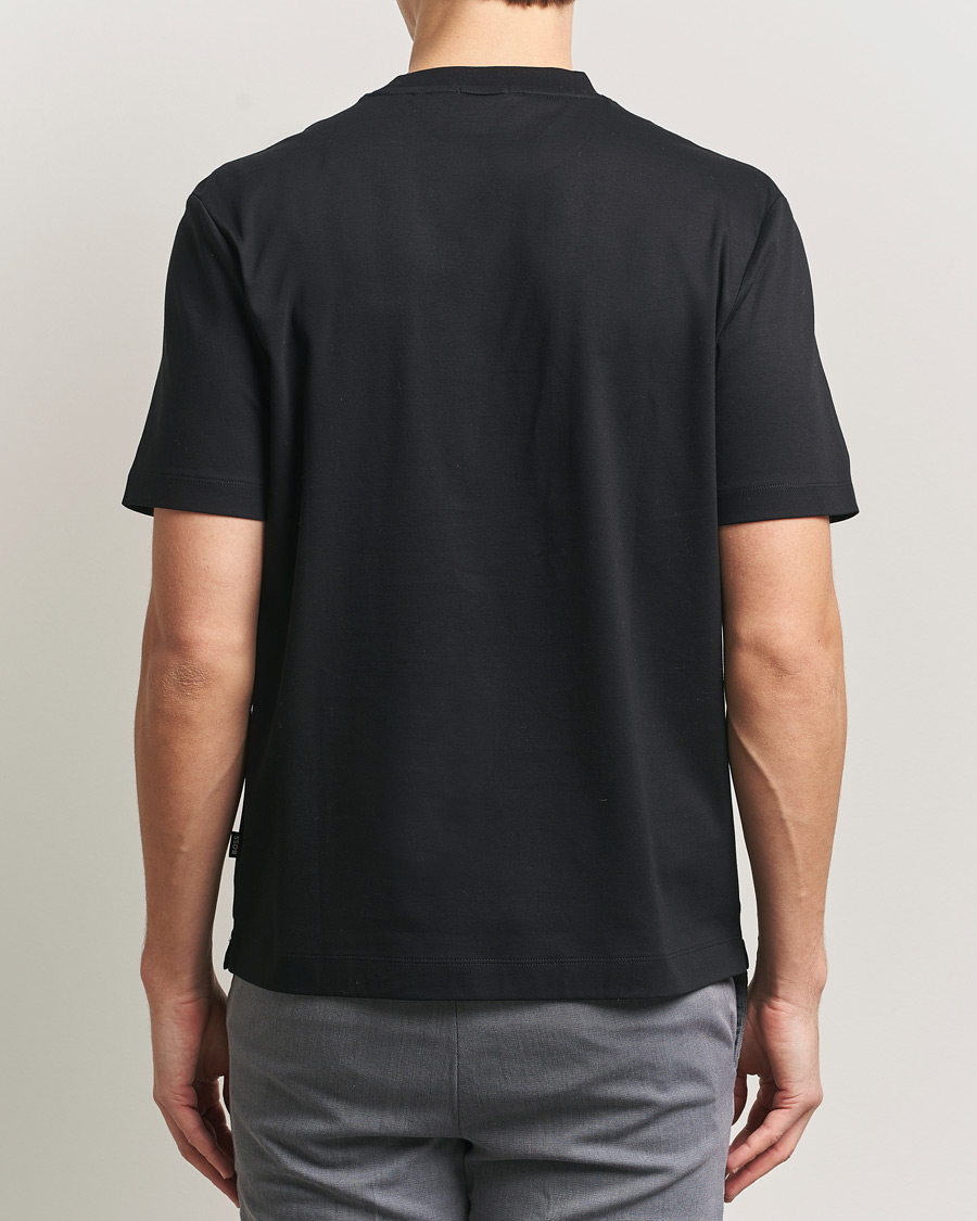 Herre | T-Shirts | BOSS BLACK | Taut Regular Fit T-Shirt Black
