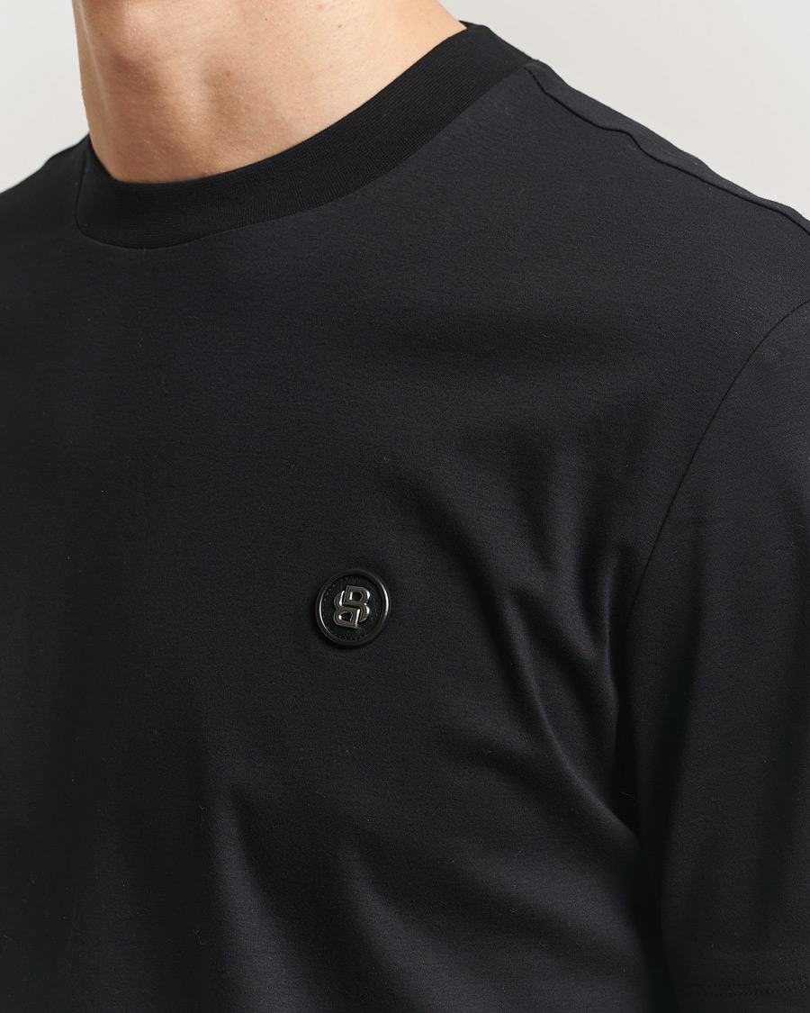 Herre | T-Shirts | BOSS BLACK | Taut Regular Fit T-Shirt Black
