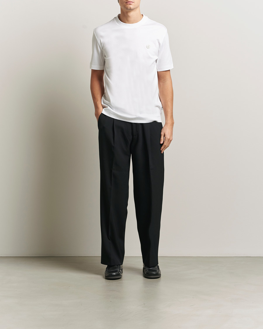 Herre | T-Shirts | BOSS BLACK | Taut Regular Fit T-Shirt White