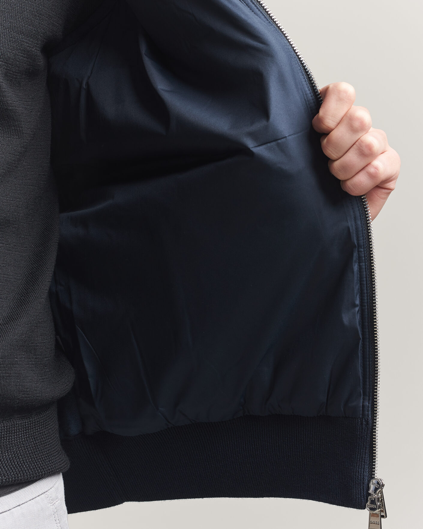Herre | Vester | BOSS BLACK | Urwin Cotton/Wool Vest Dark Blue