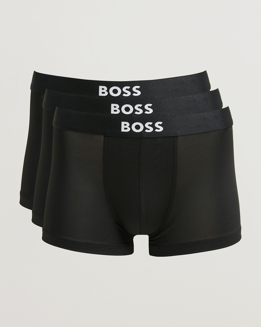 Herre | Undertøy | BOSS BLACK | 3-Pack Microfibre Trunk Black