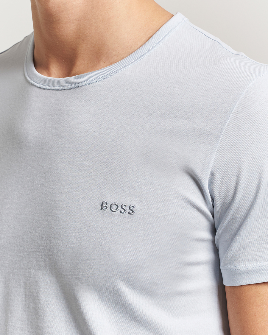 Herre | T-Shirts | BOSS BLACK | 3-Pack Crew Neck T-Shirt Green/Blue/Navy