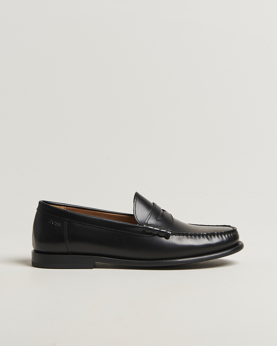 Herre | Loafers | BOSS BLACK | Tevan Leather Moccasin Black