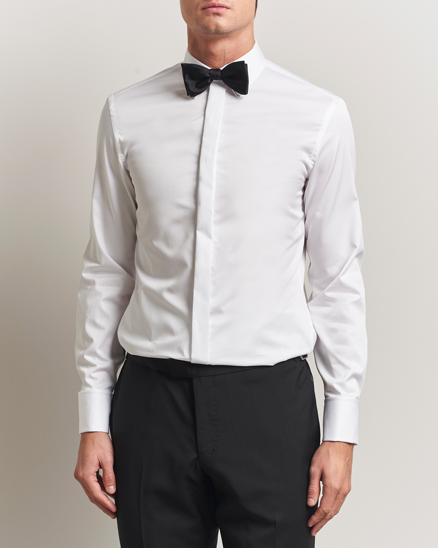 Herre | Skjorter | Tiger of Sweden | Adley Tuxedo Shirt Pure White