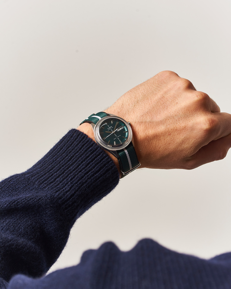 Herre | Timex Marlin Jet 3-Hand Quartz 39mm Green Dial | Timex | Marlin Jet 3-Hand Quartz 39mm Green Dial