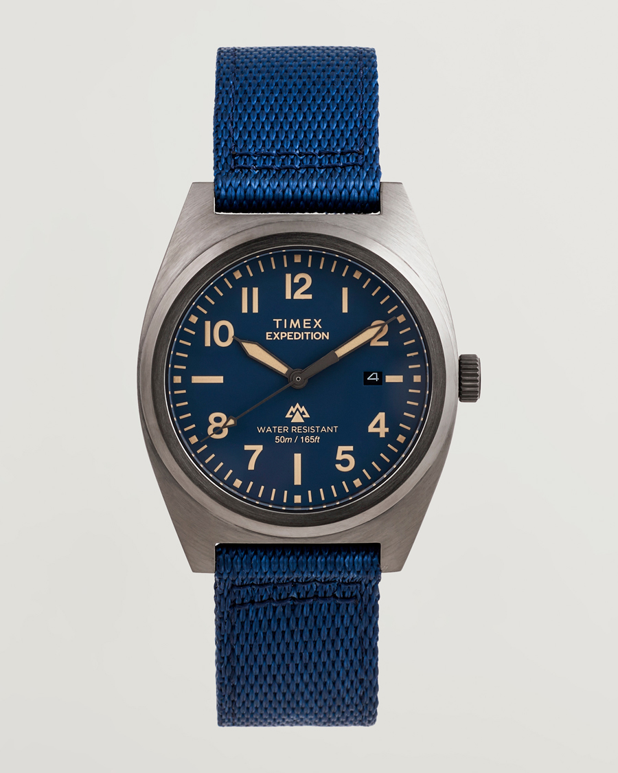 Herre | Timex Expedition Capstone rPET Strap 39mm Blue Dial | Timex | Expedition Capstone rPET Strap 39mm Blue Dial