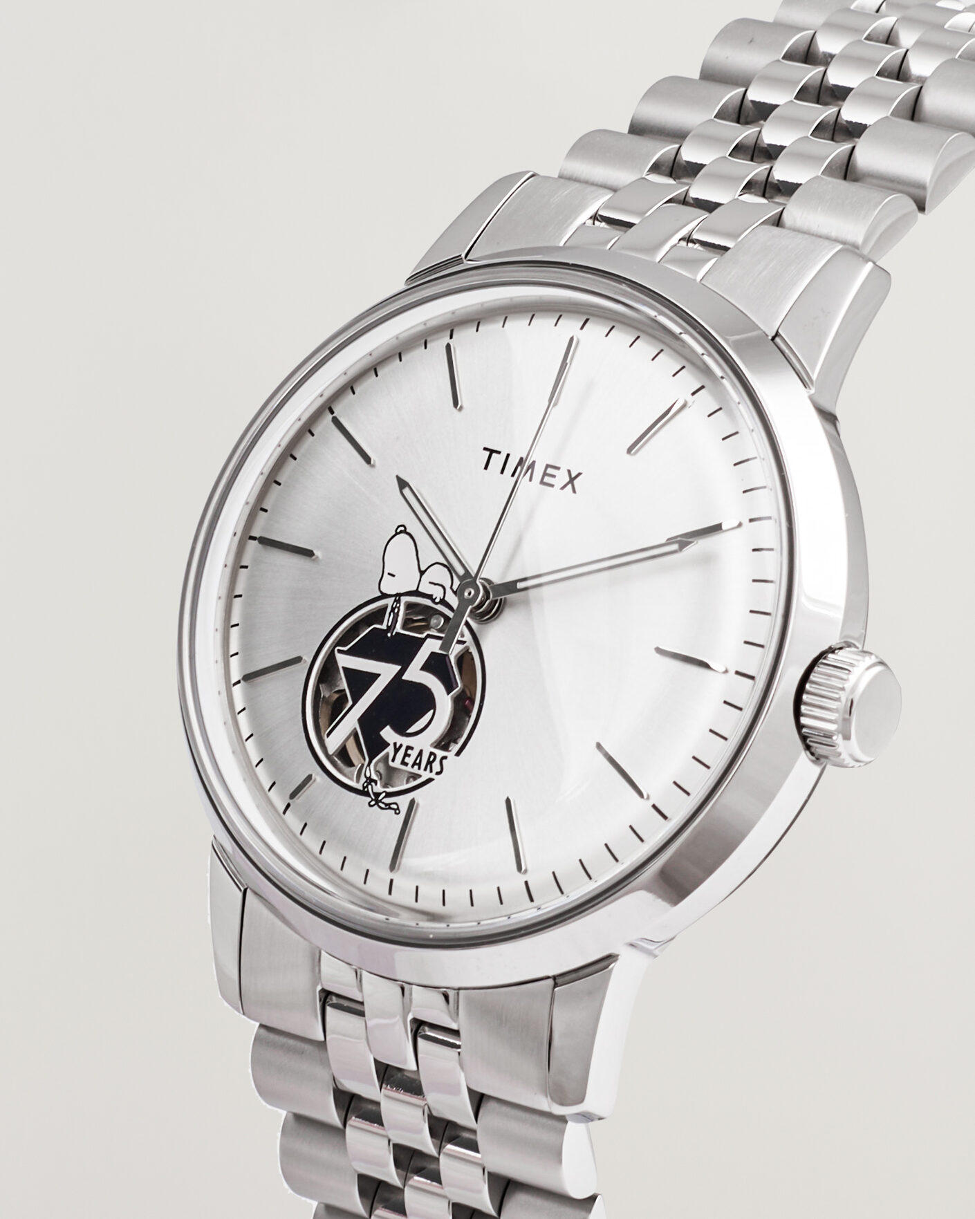 Herre | Timex Timex X Peanuts Snoopy Marlin Automatic 40mm Silver | Timex | X Peanuts Snoopy Marlin Automatic 40mm Silver