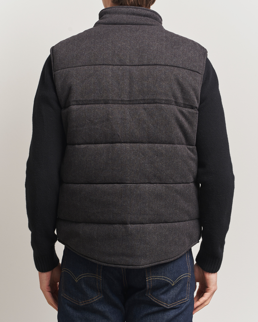 Herre | Vester | Polo Ralph Lauren | Knitted Herringbone Vest Dark Charcoal Heather