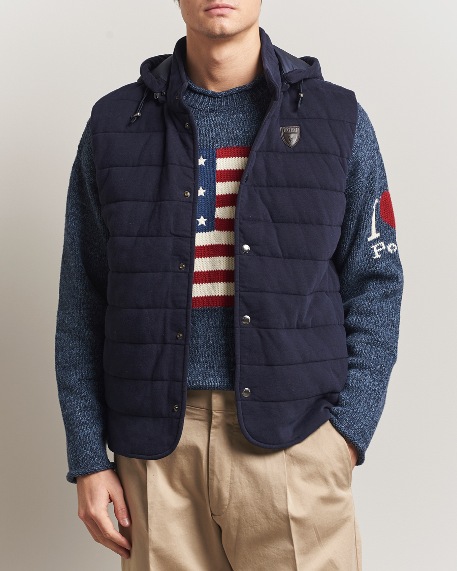 Herre | Vester | Polo Ralph Lauren | Double Knitted Vest RL Navy