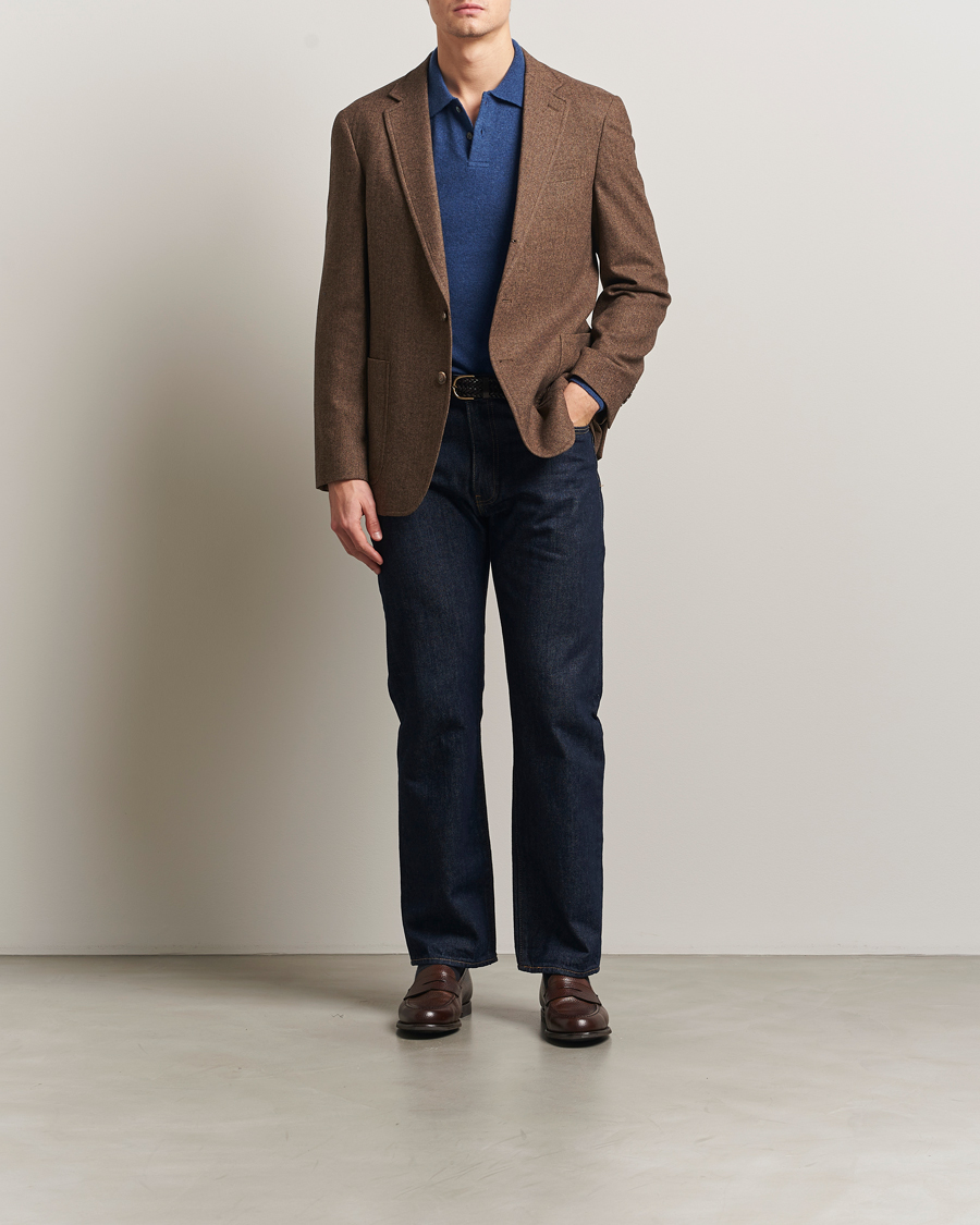 Herre | Dressjakker | Polo Ralph Lauren | Herringbone Single Breasted Sportcoat Brown/Tan