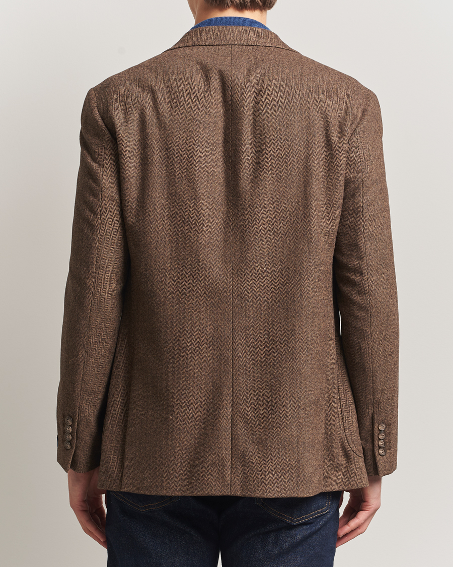 Herre | Dressjakker | Polo Ralph Lauren | Herringbone Single Breasted Sportcoat Brown/Tan